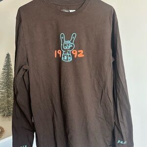 Dutch Bros Brown Long Sleeve Tee with Graphic